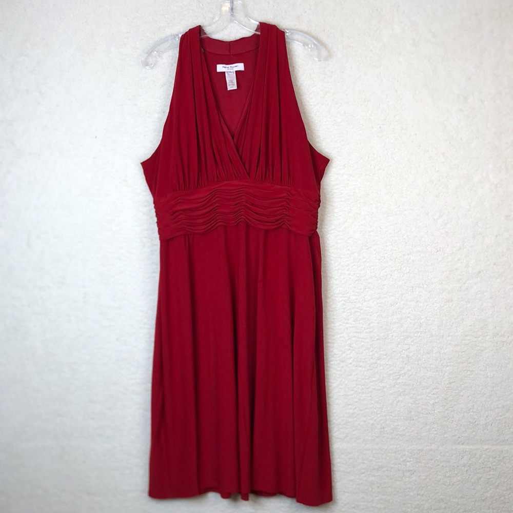 Rena Rowan Womens Red Sleeveless Dress SIZE 18 PLUS SIZE